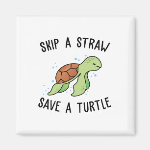 Sla een riem over en sla een schildpad op. magneet