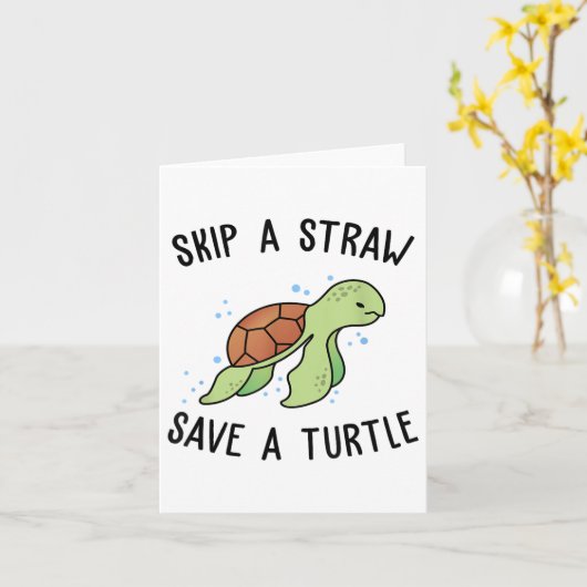 Sla een riem over en sla een schildpad op zodat u  kaart (Gele Bloem)