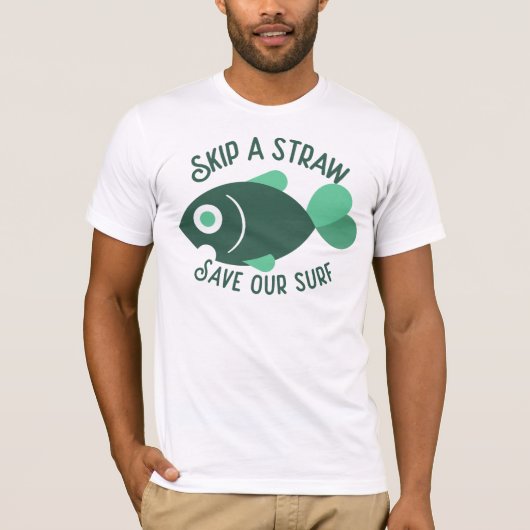 Sla een riem over om ons Surf op te slaan T-shirt (Voorkant)