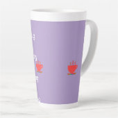 Sla een slok Lavendel   Latte Mok (Rechterhoek)