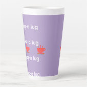 Sla een slok Lavendel   Latte Mok (Voorkant)
