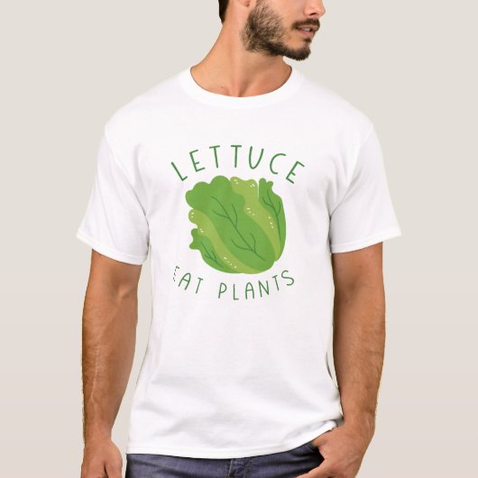 Sla Eet Planten T-shirt (Voorkant)