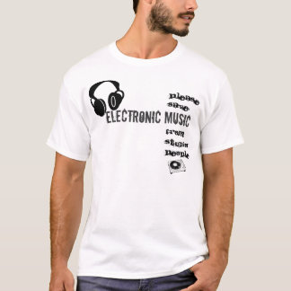 Sla elektronische muziek op t-shirt