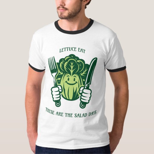 Sla eten, dit zijn de saladedagen t-shirt (Voorkant)
