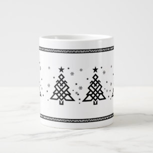 Sla Geluk: Tibetaans Geïnspireerde Kerstmug voor Grote Koffiekop