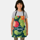 Sla Geometrisch Kleurrijk Gepersonaliseerd Patroon Schort (Insitu)