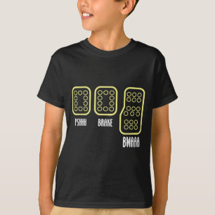 Sla handmatig pedaalverschuivingsdiagram op Autoba T-shirt