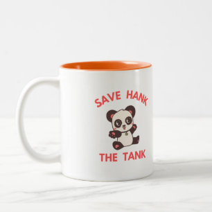 Sla Hank The Tank Grappig op Tweekleurige Koffiemok