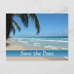 Sla het Briefkaart Date Beach Scene op