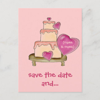 Sla het Briefkaart Date & Yummy Cake op