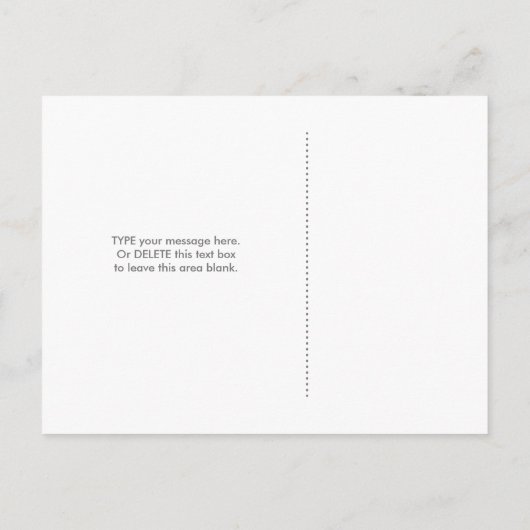 Sla het Briefkaart Datum, fotokaart, waterverf op (Achterkant)