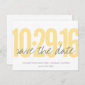 Sla het Briefkaart Datum, Grote Datum op (Voorkant / Achterkant)