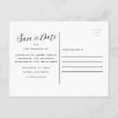 SLA HET BRIEFKAART DATUM OP | Floral Rustic Boho (Achterkant)