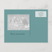 Sla het Briefkaart Datum op met een fotosjabloon (Achterkant)