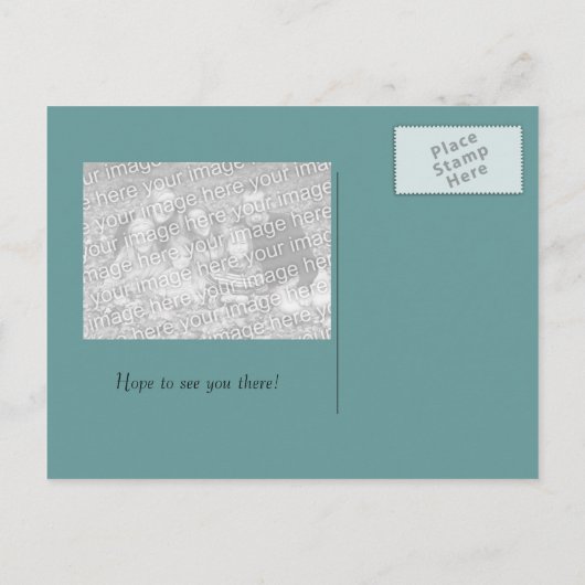 Sla het Briefkaart Datum op met een fotosjabloon (Achterkant)