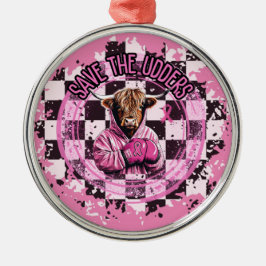 Sla het Collectie Udders op Metalen Ornament