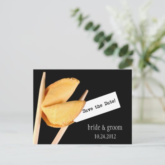 Sla het Date Fortune Cookie Briefkaart op (Staand voorkant)