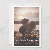 Sla het Date Gold-script op Save The Date (Voorkant)