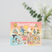 Sla het Date SoCal Briefkaart op (Staand voorkant)