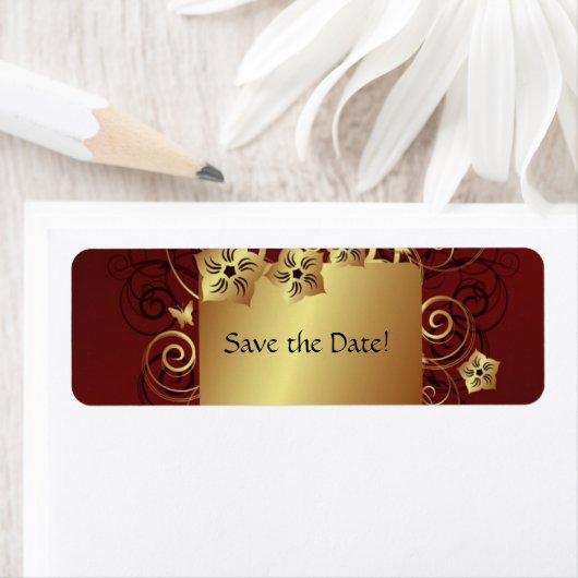 Sla het Datumlabel op - Goud Etiket (Insitu)