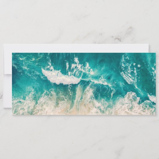 Sla het datumscript tropische instapkaart op save the date (Achterkant)