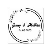 Sla het datumstempel op, envelop voor adressering rubberstempel (Afrduk)