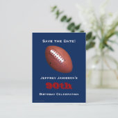 Sla het Football van de 90e verjaardag op Aankondigingskaart (Staand voorkant)