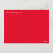 Sla het kerstdiner van de datumfamilie op briefkaart (Achterkant)