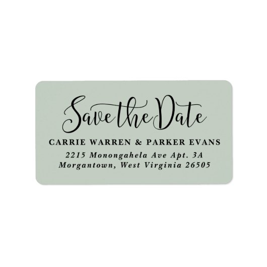 Sla het label met het datumlicht groen retouradres (Voorkant)