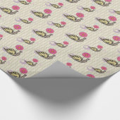 Sla het nagelverlooppapier op cadeaupapier (Hoek)