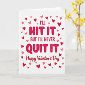 Sla het nooit op Valentijnskaart Kaart (Gele Bloem)