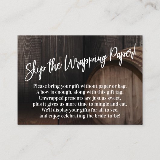 Sla het omlooppapier over! Handschriftafdruk Informatiekaartje (Voorkant)