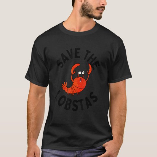 Sla het ontwerp van de kreeft op t-shirt (Voorkant)