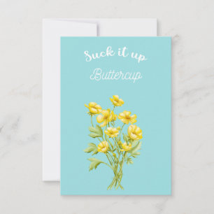 Sla het op Buttercup Bedankkaart