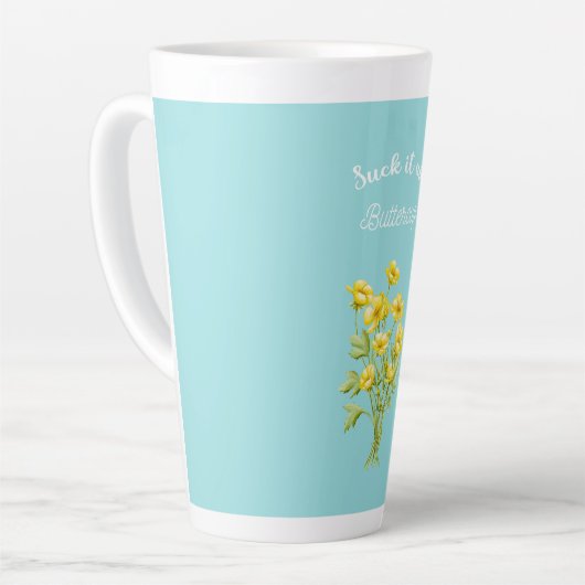 Sla het op Buttercup Latte Mok (Linkerhoek)