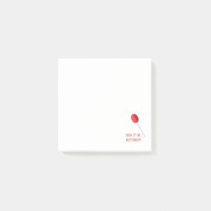 Sla het op Buttercup met Red Lollipop Post-it® Notes