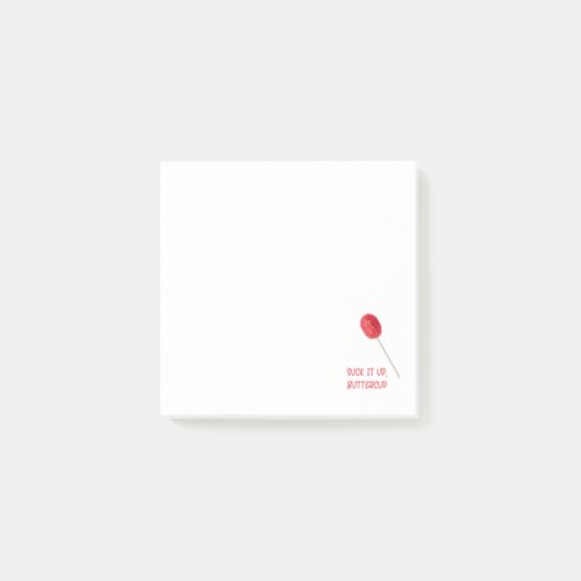 Sla het op Buttercup met Red Lollipop Post-it® Notes (Voorkant)