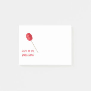 Sla het op Buttercup met Red Lollipop Post-it® Notes