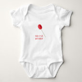Sla het op Buttercup met Red Lollipop Romper (Voorkant)