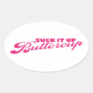 Sla het op Buttercup sticker roze