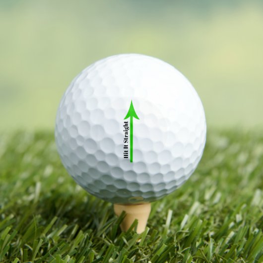 Sla het rechtuit Groene Pijl Golfballen (Insitu Shirt)