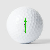Sla het rechtuit Groene Pijl Golfballen (Voorkant)