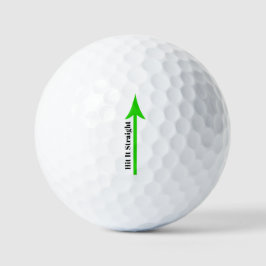 Sla het rechtuit Groene Pijl Golfballen