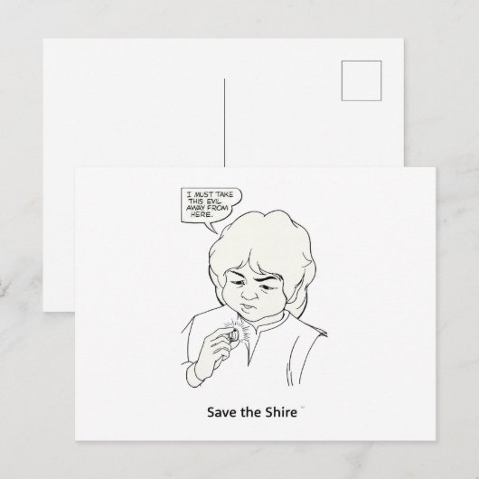 SLA HET SHIRE(TM) Briefkaart OP (Voorkant / Achterkant)