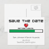 Sla het spel op - Video Game Style Aankondigingskaart (Voorkant / Achterkant)