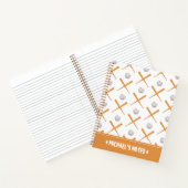 Sla honkbalsporten in elkaar | Jouw namen toevoege Notitieboek (Binnen)