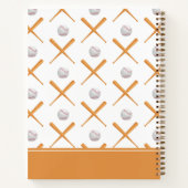 Sla honkbalsporten in elkaar | Jouw namen toevoege Notitieboek (Achterkant)