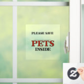 Sla huisdieren op raamsticker (Huis)