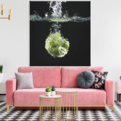 Sla in het water canvas afdruk (Insitu (Woonkamer))