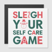 Sla je Verzorgingsspel Kerstmis Magnetische Kaart (Voorkant / Achterkant)